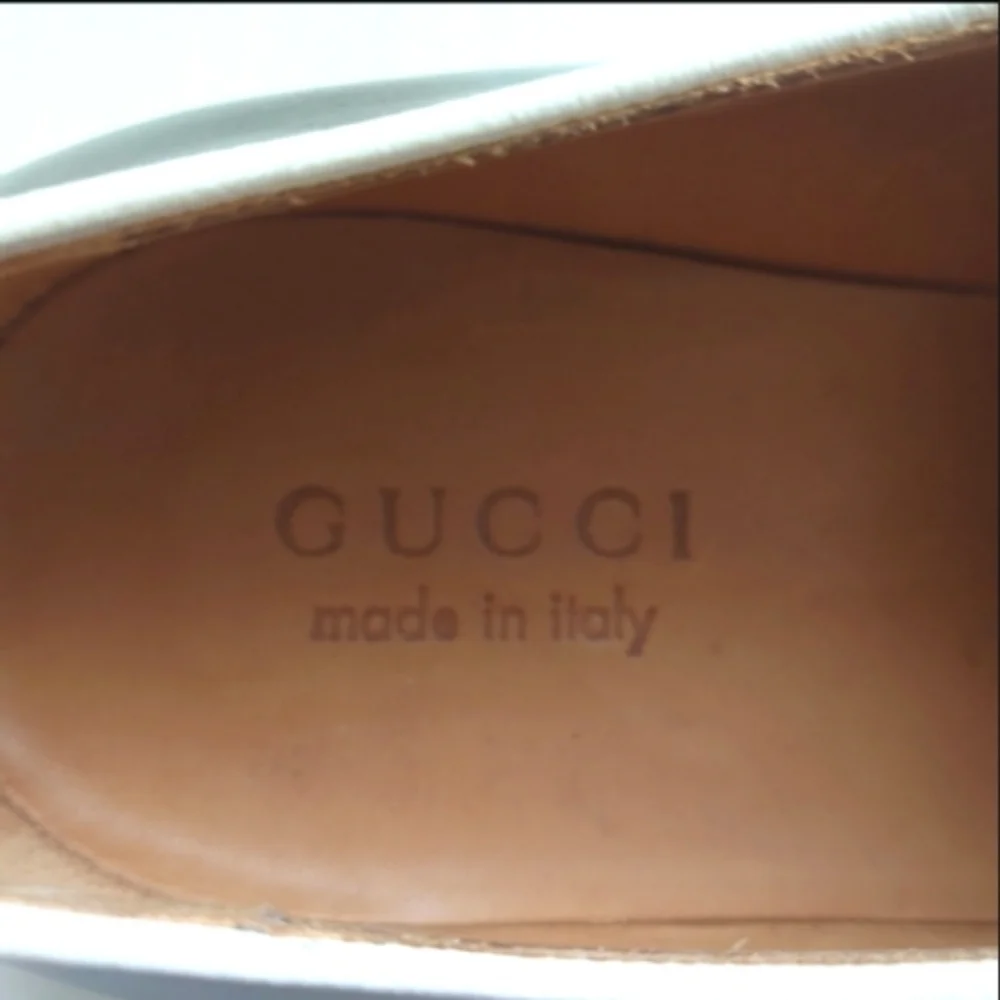 GUCCI Men's Brown Leather Lace-up Shoes Size 9.5